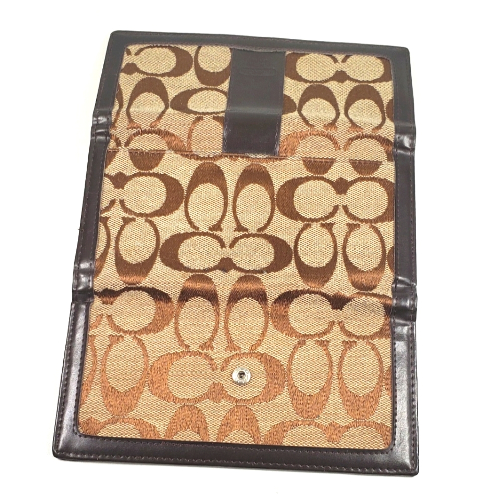 Coach Brown Signature C Canvas Wallet - image 8